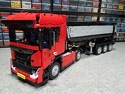 European Truck with Dump Trailer
